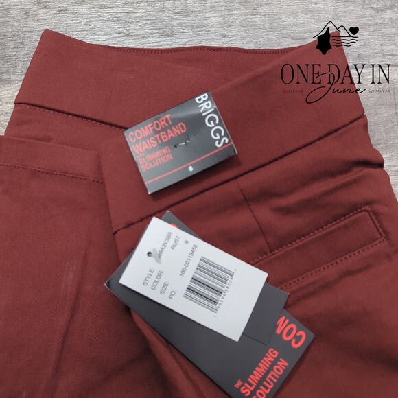 Briggs New York Comfort Waist Slimming Solutions Pants Size 8 - Picture 2 of 6